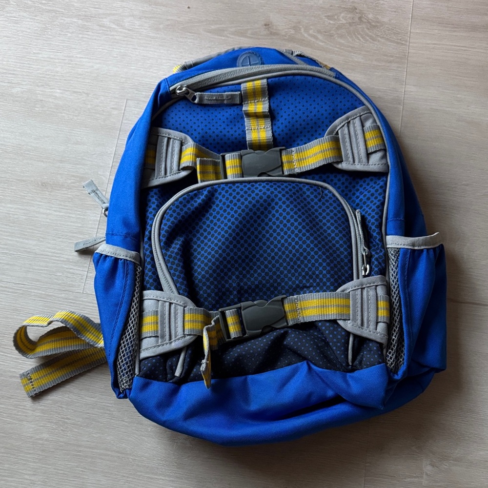 Pottery Barn Kids Blue and Yellow Backpack